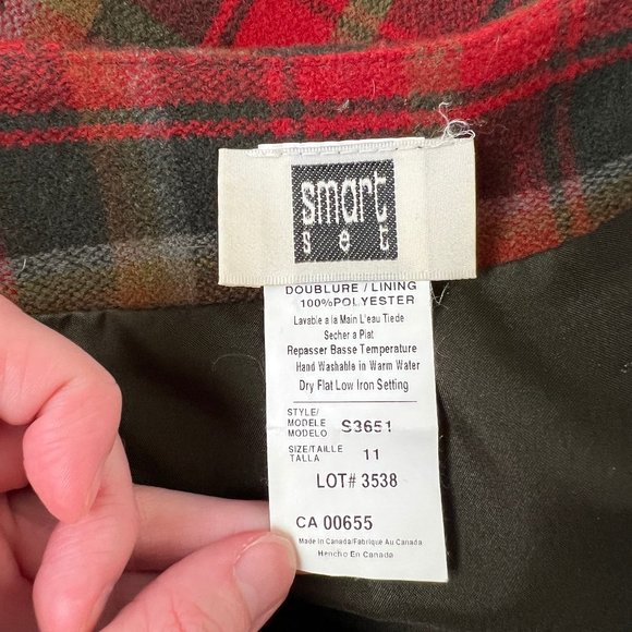 Vintage Plaid Mini Skirt High Rise Waisted Micro Christmas Preppy Punk Academia - Picture 5 of 8